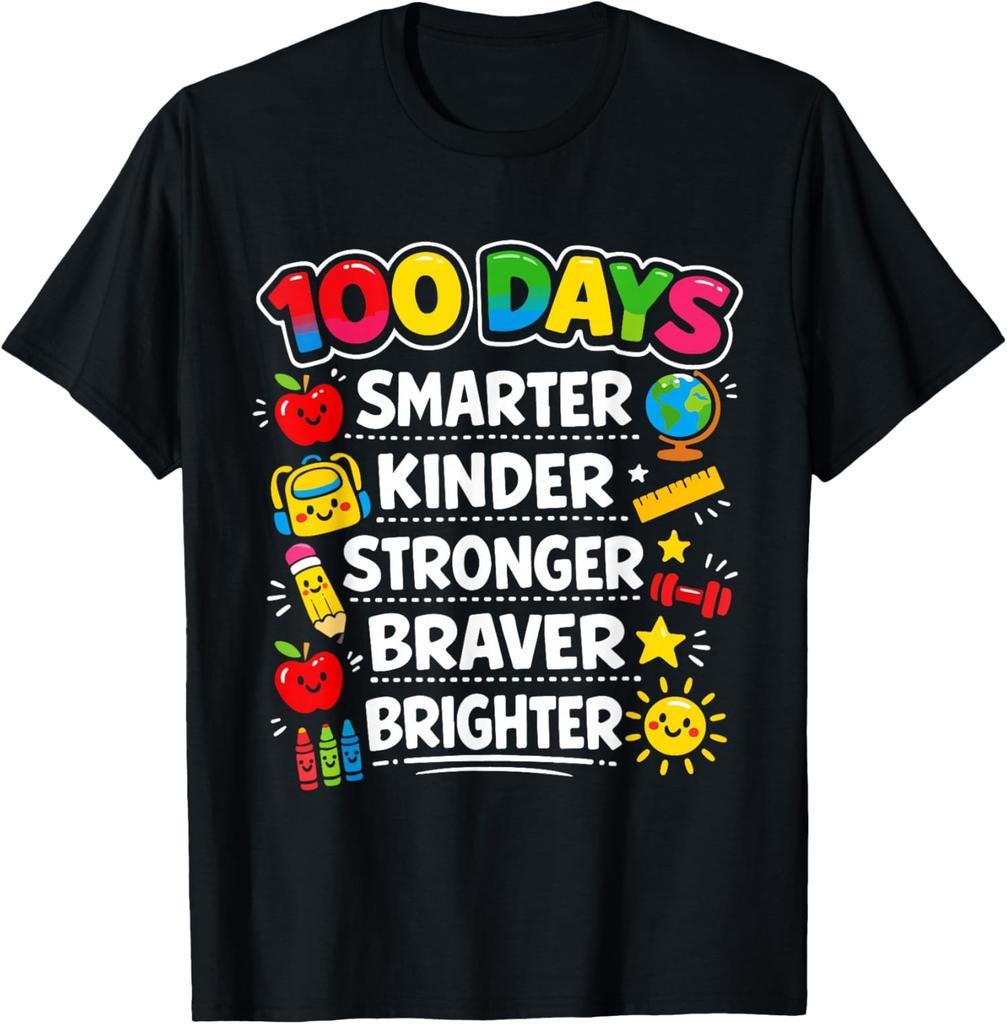 Happy 100 Days of School Teachers Funny Design Unisex T-Shirt