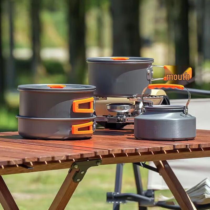 Portable Aluminum Outdoor Cookware Set