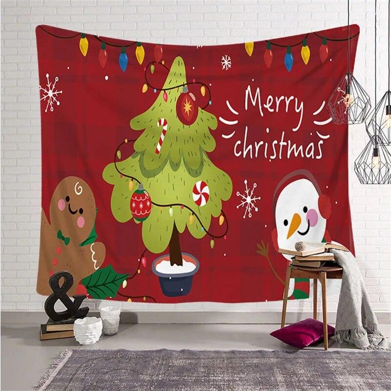 Weihnachten Schneemann Tapisserie Neue Jahr Tapisserie Hängen Wohnkultur Hintergrund Tuch Heißer Verkauf Tapisserie Malerei Home Decor Wand Dekor