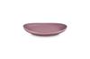 Flora Plate, 24 Cm, Mauve Pink, Heat and Cold Resistant, Microwave and Oven Safe, Oven Dish, Bakeware [Official Japanese Product]
