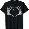 Skeleton Hands Heart Sign Retro Halloween Costume Unisex T-Shirt