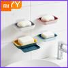 Self Adhesive Wall Mounted Soap Tray Holder Waterproof Kitchen Bathroom Organizer Storage Solution