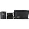 Wahei Freiz Lunch Box Rice Side Dish Fortec Lunch 640ml Black Slim Type Thermal Case Included FLR-8161