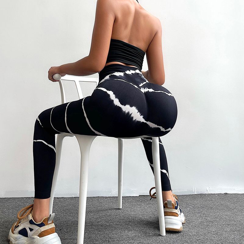 Tie Dyed High Waist Hip Lifting Yoga Pants Tie Dye High Waist Hip Raise Yoga Pants