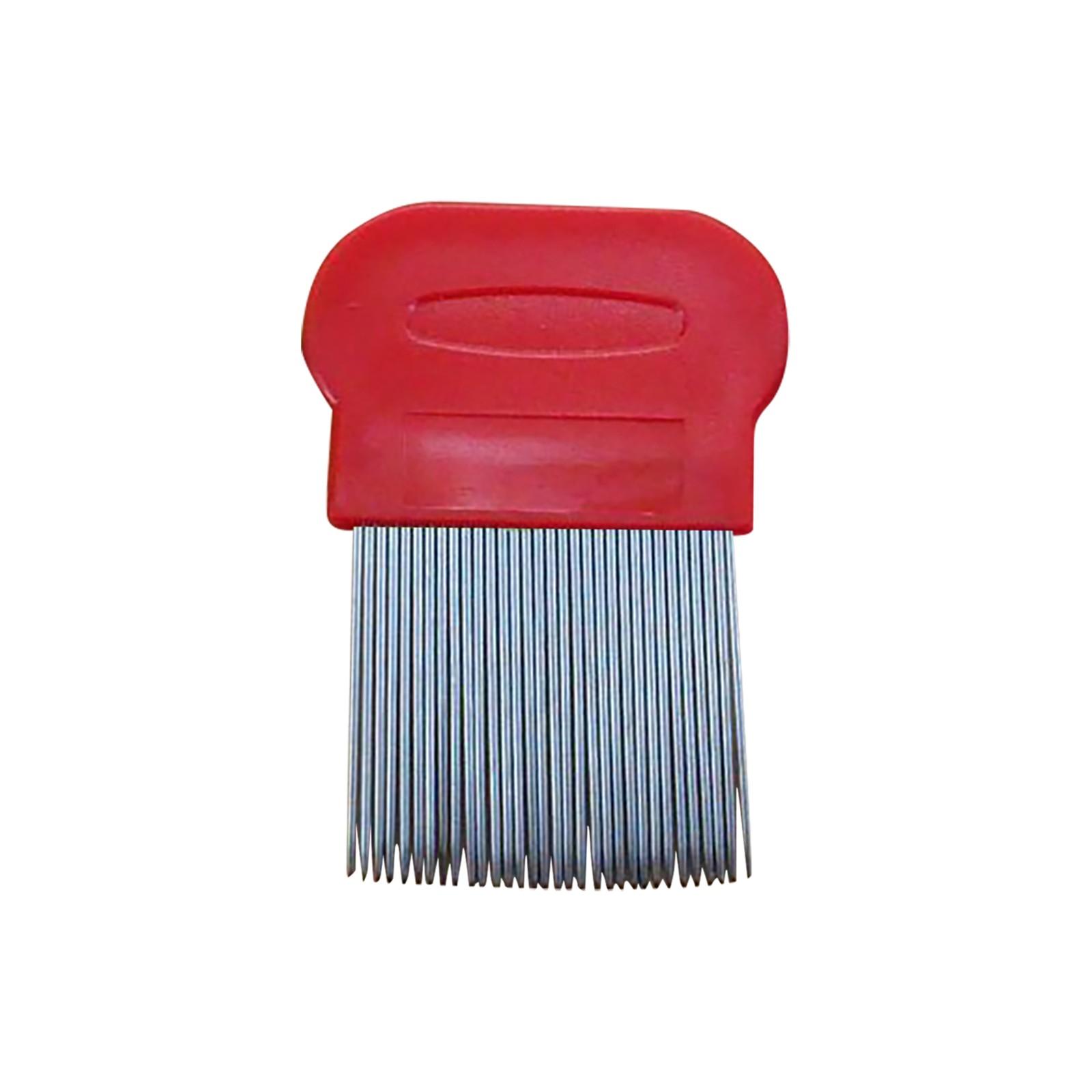 Stainless Steel Flea Comb Pet Comb Stainless Steel Flea Comb Pet Comb красный
