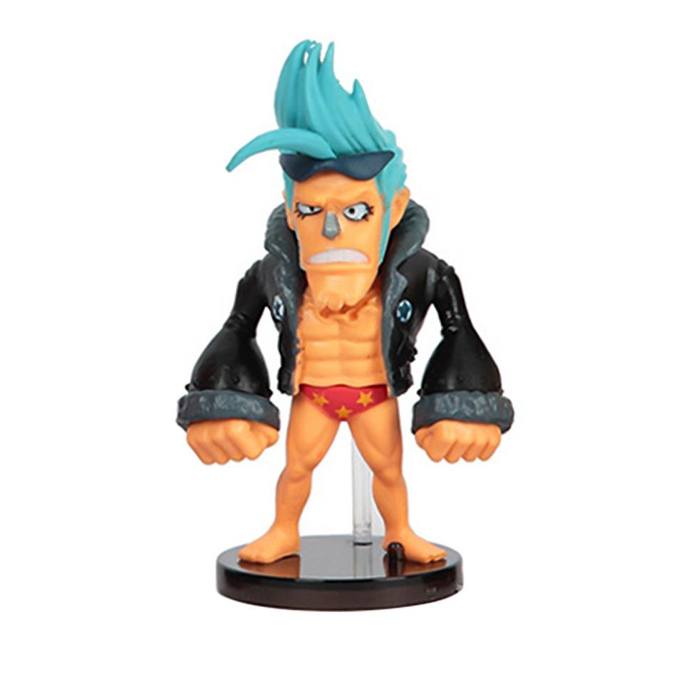 6ks Anime One Piece Periferie Postava Luffy Solon Ručně vyrobený PVC Model Roztomilá Ozdoba Dětská Hračka Dárek k Narozeninám Vánocům