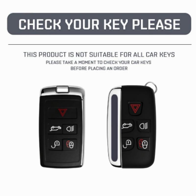 Leather Car Key Case Cover for Land Rover Range Sport Evoque Velar Discovery 5 Jaguar XE XF E-Pace F-Pace A9 A8 X8 XJ Velar Freelander2