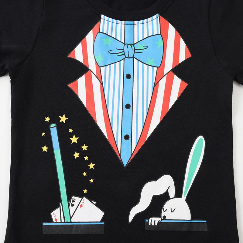 Little Maven Children's Clothing Baby Boys 2026 New Summer Kids Clothes Children's Clothes Cartoon Bowknots Tee T-shirts