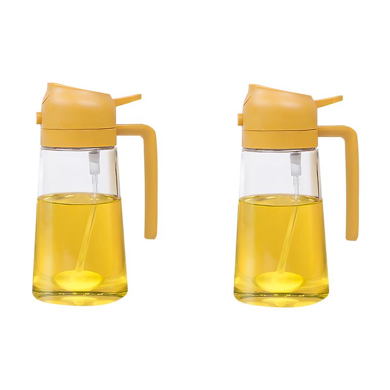 2 în 1 500ml plastic Spray ulei pulverizator sticla ulei dozatoare pentru grătar picnic copt aer tigaie cuptor Camping bucătărie instrument