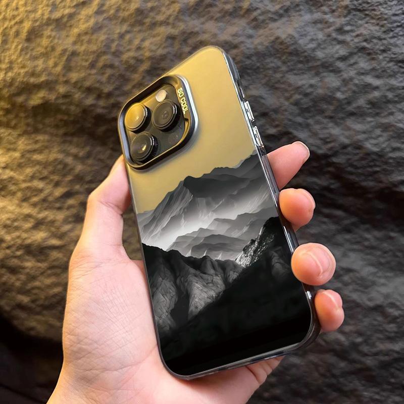 Pouzdro na telefon Pro iPhone 16E Pouzdra Pro iPhone 16 14 13 11 12 Pro Max 7 8 16 Plus XR XS X SE2 Barevný kryt s potiskem horského výhledu