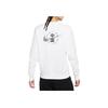 Nike Logo Print Rundhals Freizeit Sport Sweatshirt Damen Sweatshirt Weiß DJ5864-100