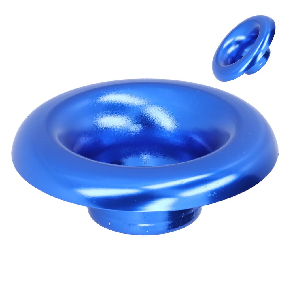 73mm 2.9in Car Short Ram Cold Air Intake Turbo Horn Aluminum Velocity Stack AdapterBlue
