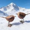 Metal Metal Birds Statue Rustic Style Metal Bird Ornament New Iron Art Birds  Patio