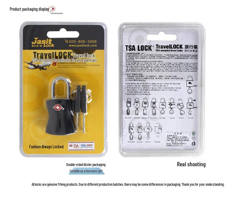 TSA Approved Backpack & Suitcase Lock - Zipper Padlock for Travel (TSA361)