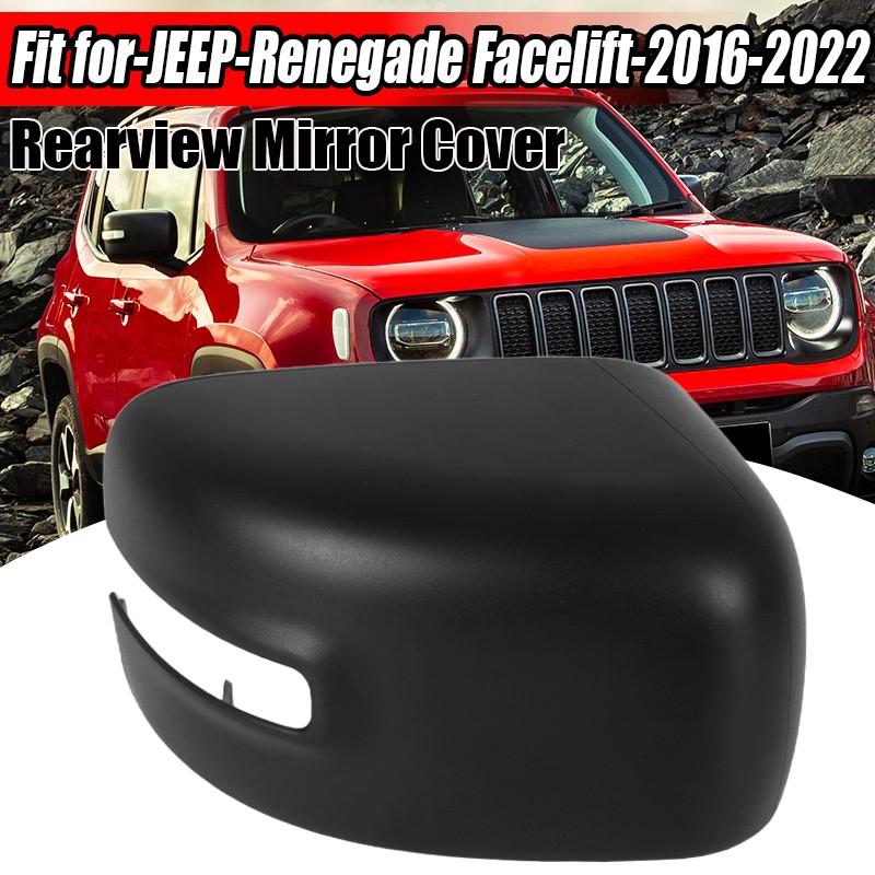 Right Side Rearview Mirror Cap Cover Trim Black For 2016-2022 2023 Jeep Renegade