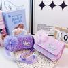 Korean Style Children's Crossbody Bag with Bowknot & Pearl Sequin Crystal Patch
