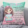 1Pc, Pillowcase Sharing Love, Sofa Living Room Office Home Decoration-Machine Washable (Double-Sided Printing, No Pillow Core)