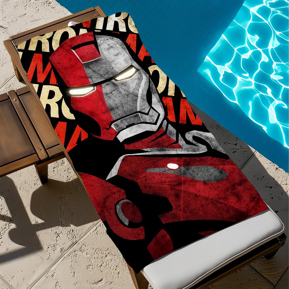 M-mARVEL-l logo anime Towel Beach Quick Dry Soft Pool Towels Gift for Travel Gym Shower Camping sports