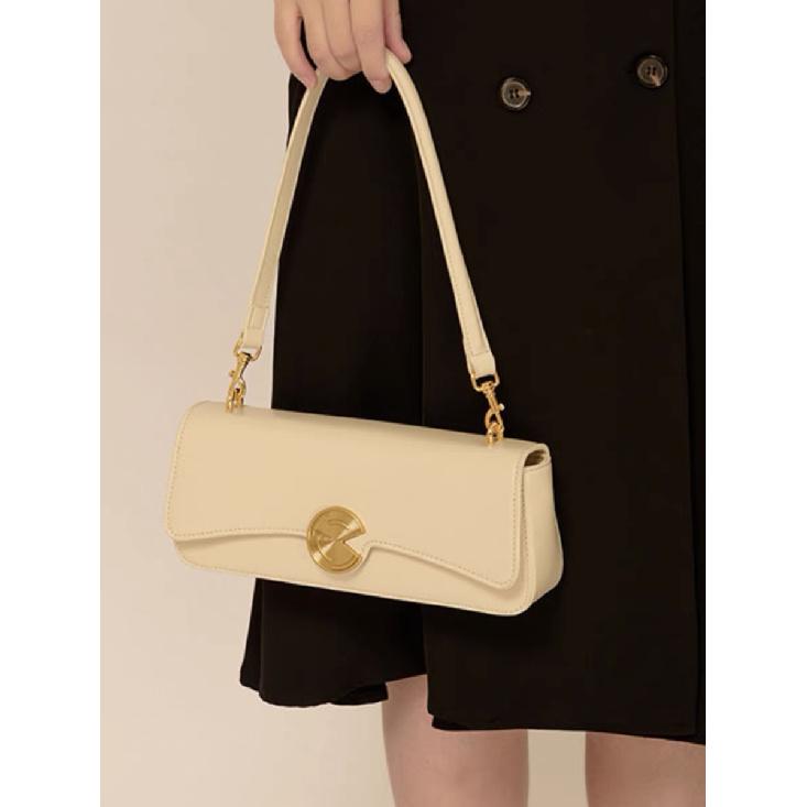Women's large underarm bag 2024 spring/summer new niche design versatile crossbody bag cute single shoulder handbag baguette bag
