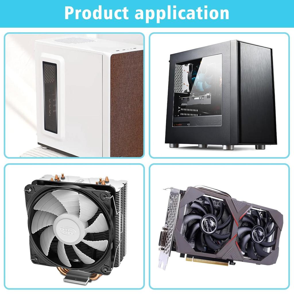 360mm x 120mm PC Case Dust Mesh Filter [2 Pack], Magnetic Frame Computer Fan Dust Mesh PC Cooler Filter Dustproof PVC Cover Grills - Black