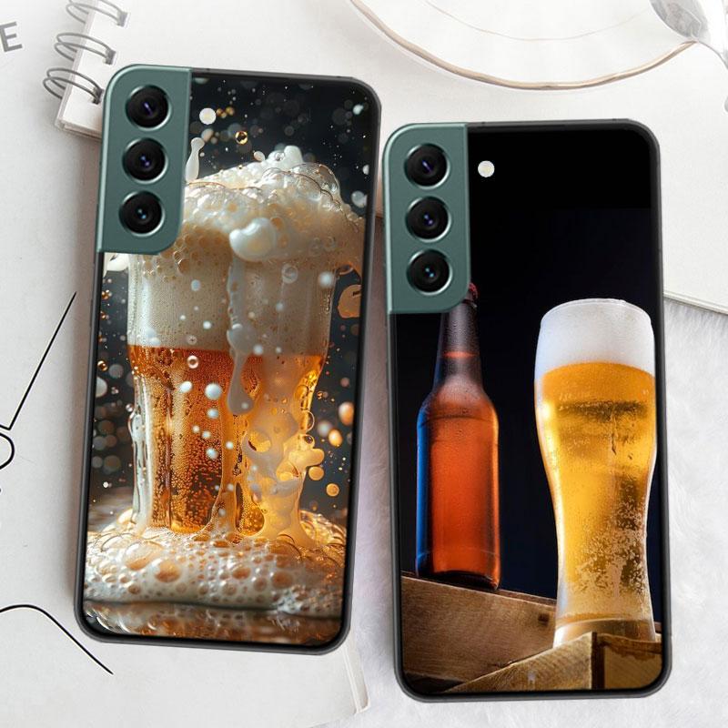 A Fresh Cold Beer Phone Case For Samsung Galaxy S22 S25 Ultra S21 S10 Plus S26 Edge S20 S23 S24 FE Cover Silicone Soft TPU C