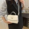 Bag women's new fashion texture trend summer beautiful leisure shoulder messenger bag portable small square bag tide