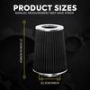 4" BLACK Truck Long Performance High Flow Cold Air Intake Cone Dry Filter EXV