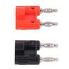 5 Set 4mm Dual Banana Plug 32A 1000V Copper ABS Speaker Banana Plug Two Way Black+Red Banana Socket Electronic Equipment