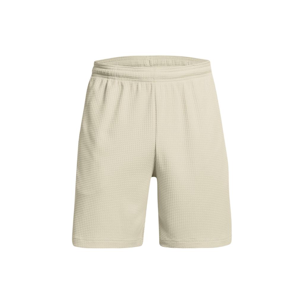 Under Armour UA Rival Couleur Unie Lacets Ample Décontracté Shorts Homme shorts Blanc Cassé 1383107-273