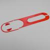 Red Carbon Fiber Car Central Control Hand Brake Panel Cover Trim Decorative Fit for Fiat 500 2012 2013 2014 2015