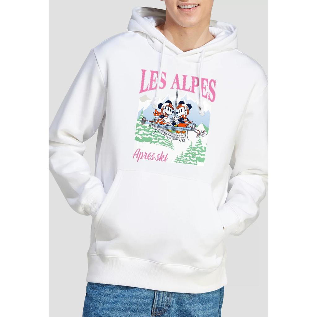 Disney Mens Les Alpes Mickey Mouse Hoodie