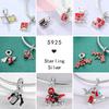 Fits Original Red Colorful Charmscopper Love Heart Bike Travel Race Car For Women Bracelet Christmas Gift Beads Diy Jewelry