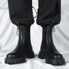 Mode Herren Workwear Schuhe Chelsea Boots Leder Freizeit Biker Schuh für Herren Abriebfest Warmhalten Trendig Alleskönner Beliebter Outdoor Stiefel