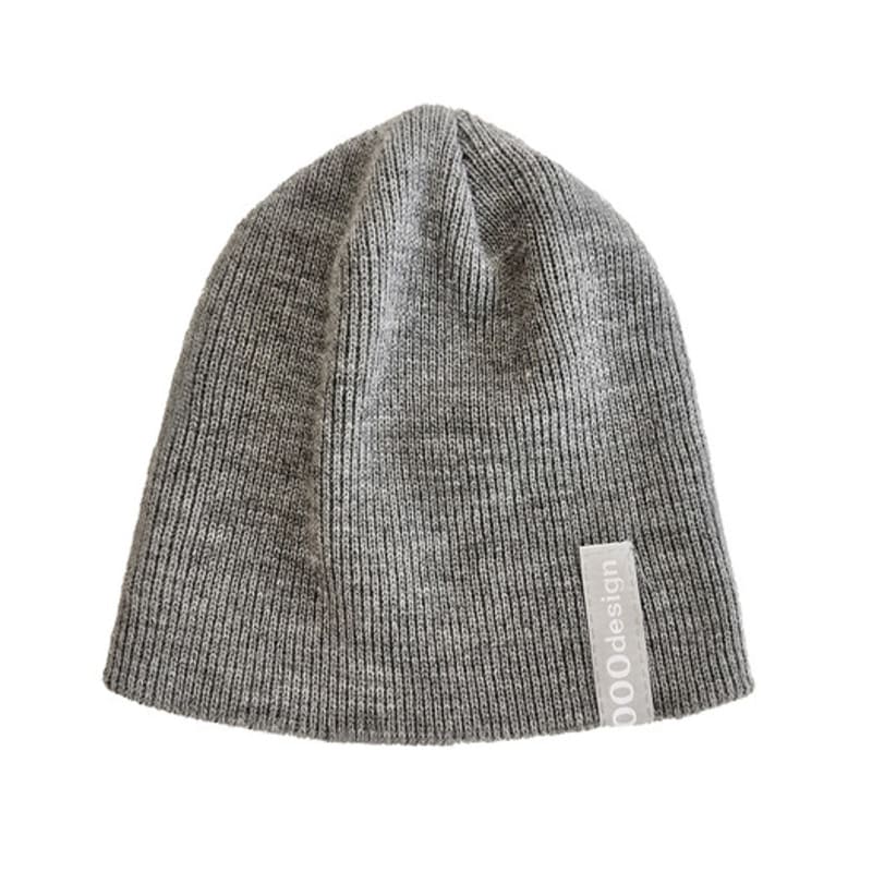 

NOUGHT 000 Logo Tag needlework Beanie / Grey free