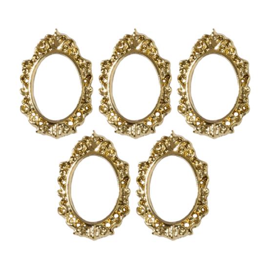 Yousheng 5Pcs/Pack Nail Decor Vintage Hollow-carved Design Alloy 3D Nail Manicure Craft Ornaments for Nail Design