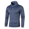 Men's Semi Cardigan Autumn Korean Loose Casual Pullover Jacket Long Sleeved Thin Velvet Sweater