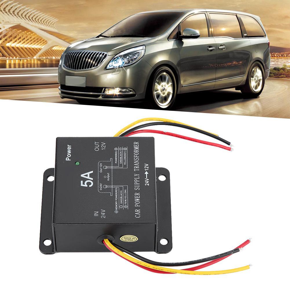 DC 24V To 12V Power Converter Auto Voltage Reducer 5A/30A Step-Down Transformer for Truck Bus Car Fridge Protection Circuit