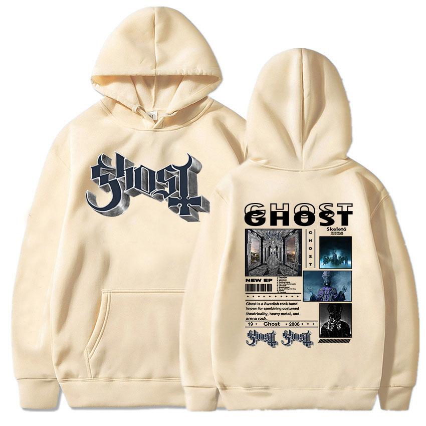 Ghost Satanized Skeletá Album 2025 Hoodies Long Sleeve Hooded Sweatshirts for Men/Women Heavy Mental Grunge Style Pullovers