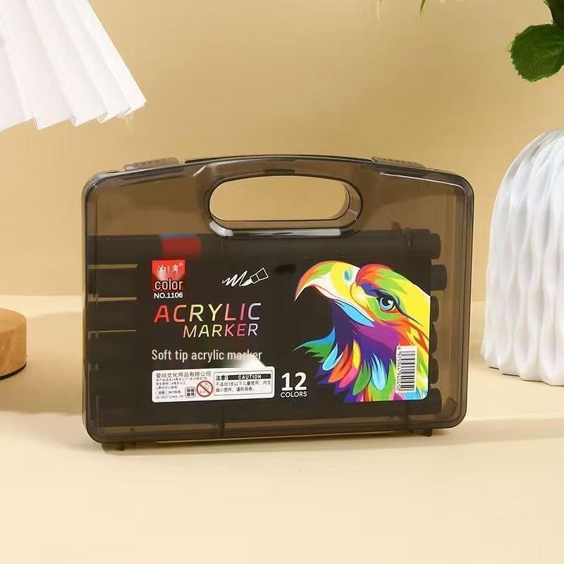 Acrylic Markers: 12, 48, 60, 80 Water-Based Colors for Student Art, Anime, Hand-Painting, Coloring, and Doodling.