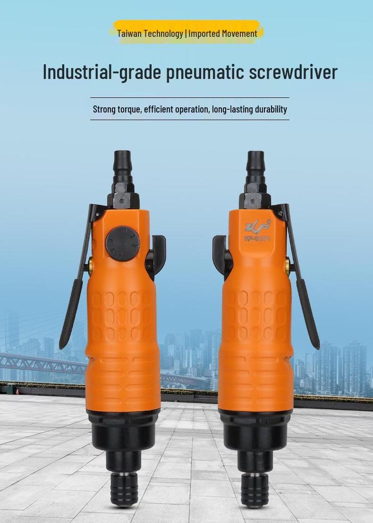 Gaobao Industrial-Grade Pneumatic Straight Shank Air Screwdriver 10H - Ideal for Woodworking