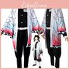 Costume Cosplay Traspirante Demon Slayer Kimetsu No Yaiba Kochou Shinobu Tuniche Per Comfort