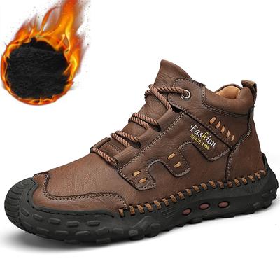 38-48Autumn /Winter Handmade Men Boots Shoes Comfortable Ankle Boots for Men Casual Shoes Moccasins Man Tooling Shoes