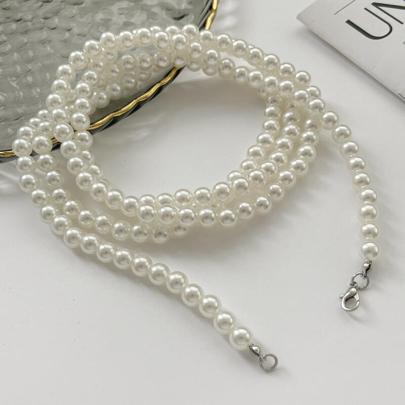 Trend Multi Layer Imitation Pearl Beaded Anklets for Women Ladies Punk Street Style Popular Anklets Pants Chains Jewelry Gifts