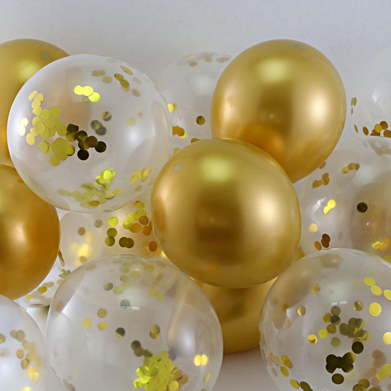 Thickened Metallic Sequin Balloons for Birthday, Party, or Wedding Decorations