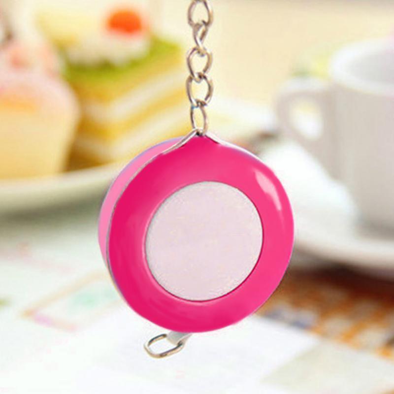 Candy Color Keychain Tape Measure 1.5 Meters Quantity Clothing Size Tape Measure Small Tape Measure