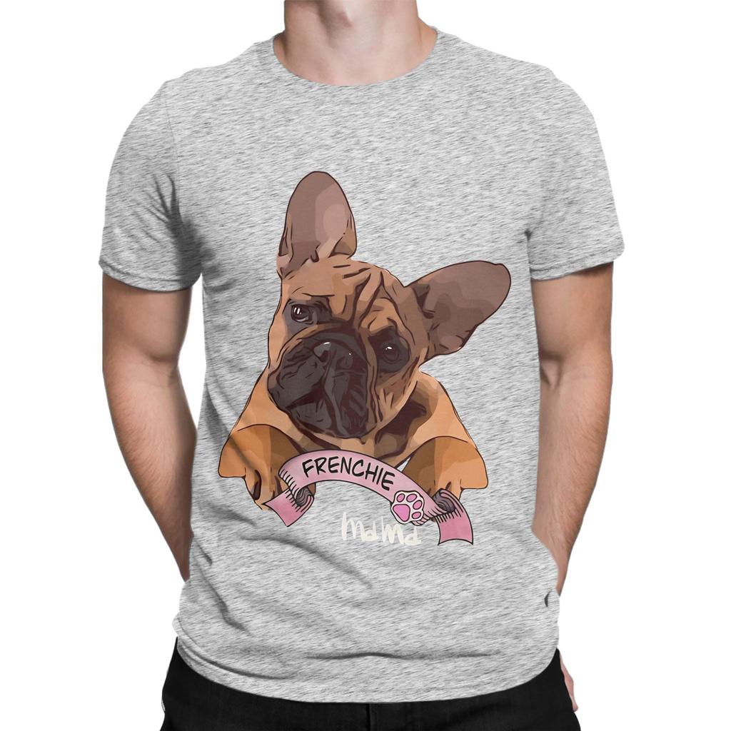 Frenchie French bulldog lovers gift Graphic Funny 100 Cotton TShirt French Bulldog Tees Tops For Unisex