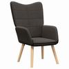 Armchair Dark Grey 62 X 67 X 95.5 Cm Sherpa Fabric