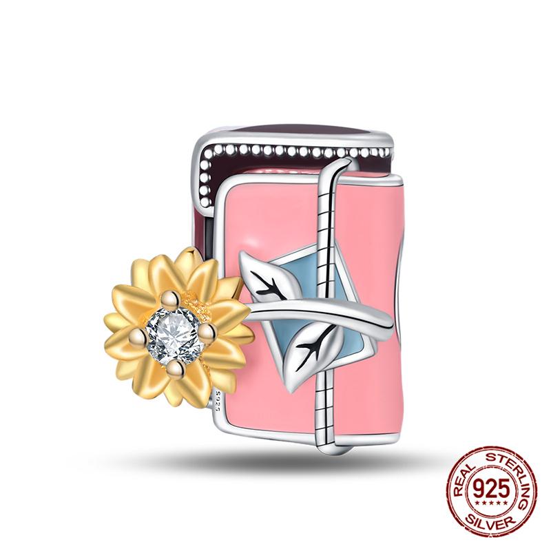 100%Copperpink Series Stars & High Heels Charms Fitoriginal Bracelets Diy Jewelry Making For Women Gift