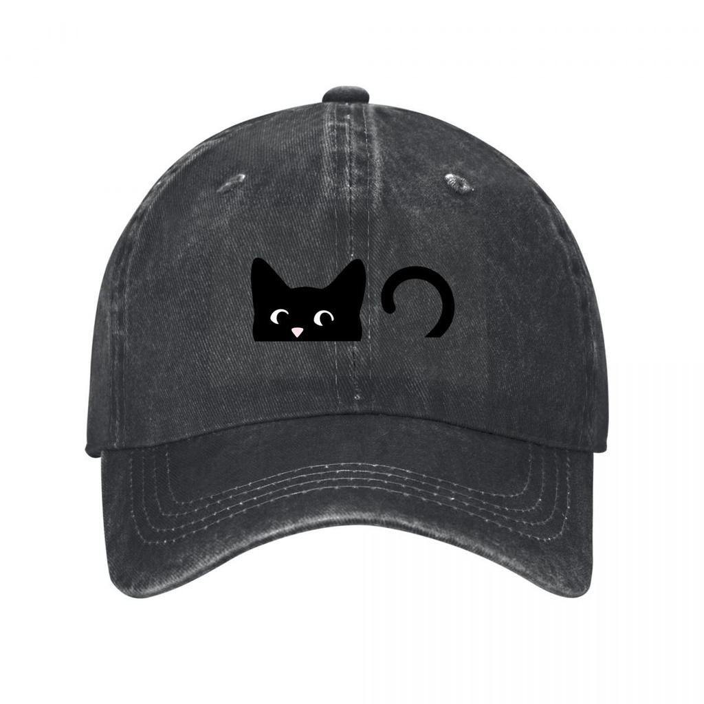 Cute Cat Suede Baseball Cap New Vintage Washed Cotton Baseball Cap Parent Kids Sun Hats