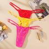 Verstellbare Spitzen-Tangas für Damen, sexy Unterwäsche mit niedriger Taille, nahtlose weibliche Unterhose, Dessous